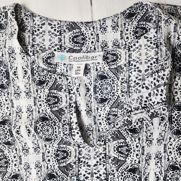 COOLIBAR FIJI Long Tunic, 3/4 Sleeve,  Modest Midi Dress UPF 50+  Size X Small - Picture 7 of 10